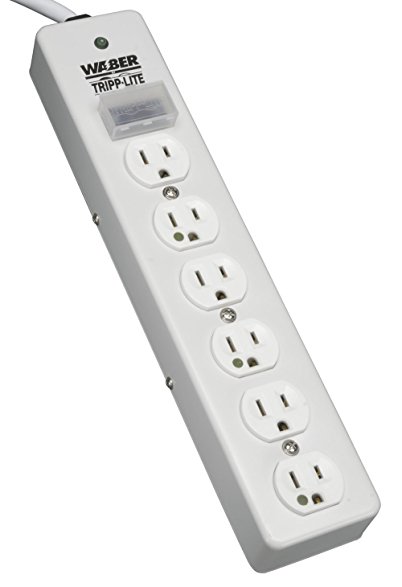 Tripp Lite 6 Outlet Medical-Grade Surge Protector, Hospital-Grade, 10ft Cord, NOT for Patient Care Areas