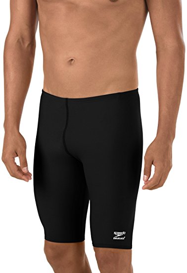 Speedo Men's Endurance  Polyester Solid Jammer Swimsuit