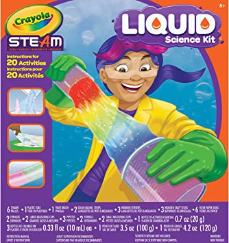 Crayola Liquid Science Kit for Kids, Water Experiments, Gift for Kids, Age 8 , Multi