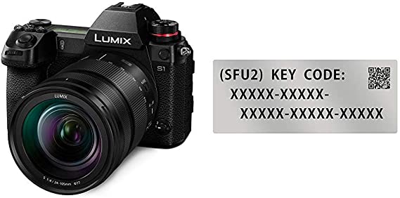 Panasonic LUMIX S1 Full Frame Mirrorless Camera and Filmmaker Profile Unlock Software Key, 4K 60p 4:2:2 10-bit, V-Log and V-Gammut, DMW-SFU2