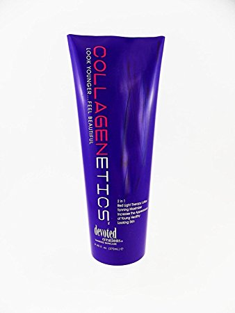 DEVOTED CREATIONS Collagenetics 2-in-1 Red Light Therapy Prep & Tanning Lotion - 9 oz.