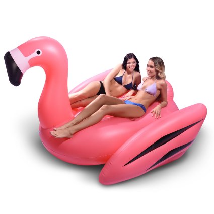 GoFloats Floatmingo Giant Inflatable Flamingo, Premium Quality and Largest Size (for Adults and Kids)
