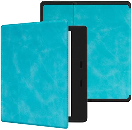 Ayotu Skin Touch Feeling Case for All-New Kindle Oasis(10th Gen, 2019 Release & 9th Gen, 2017 Release),with Auto Wake/Sleep,New Waterproof 7''Kindle Oasis Cover,Soft Shell Series KO Sky Blue