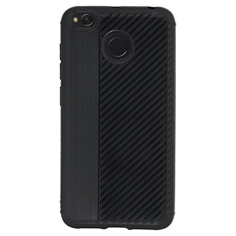 Redmi 4 Case, Techowik Graphite Carbon Fiber Series protective premium back cover for (2017) - Black