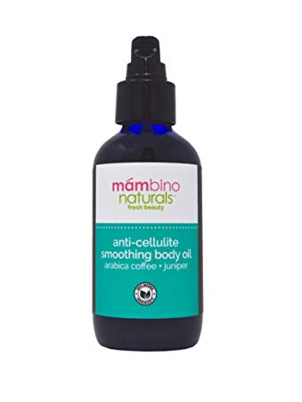 Mambino Organics Anti-Cellulite Smoothing Body Oil, Arabica Coffee   Juniper Berry, 4oz