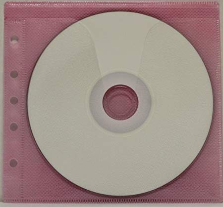 100 CD Double-sided Refill Plastic Sleeve Pink