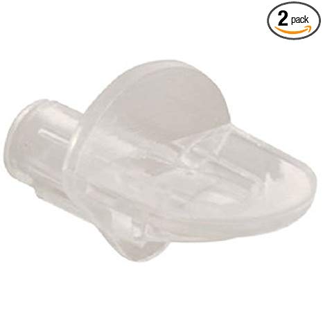 Slide-Co 242156 Shelf Support Peg, 'Mini', 1/4-Inch, Clear Plastic,(Pack of 12)