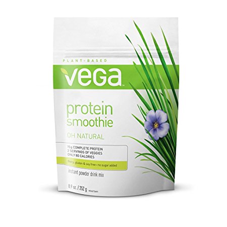 Vega Protein Smoothie, Natural Pouch, 8.9 Ounce