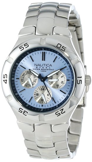 Nautica Men's N10075 Metal Round Multifunction Watch