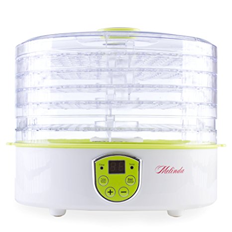 Food Dehydrator by Melinda BPA Free Food Dryer for Making Beef Jerky Dry Fruit Herbs Vegetable And Camping Dish