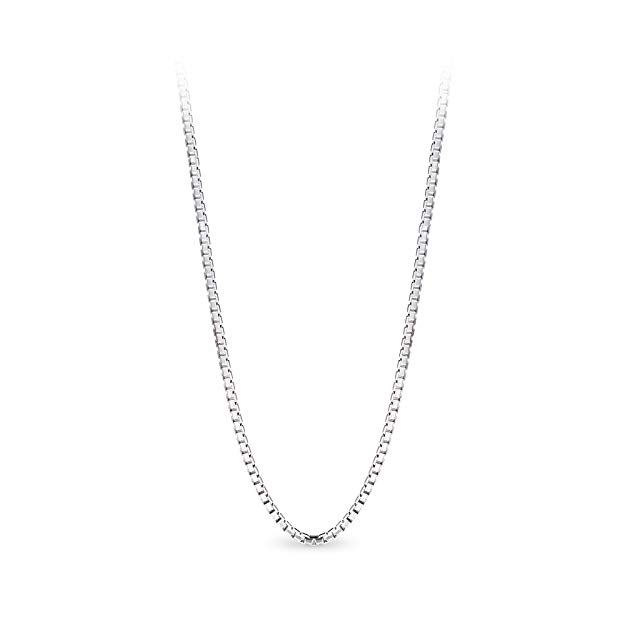 T400 Jewelers 925 Sterling Silver 1.5mm Box Chain Italian Necklace, 16"-30" Love Gift