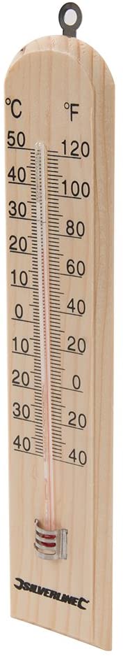 Silverline 490745 Small Wooden Thermometer