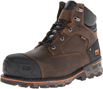 Timberland PRO Men's Boondock 6" Waterproof-M, Brown Oiled Distressed, 8 W US