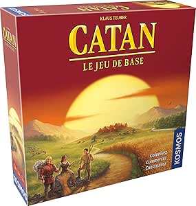 Kosmos - Catan : Le Jeu de base - Unbox Now - Jeu de Société pour Adultes et Enfants dès 10 ans - 3 à 4 joueurs - 75 min - Jeu de Stratégie et de Négociation Immersif -Version Française