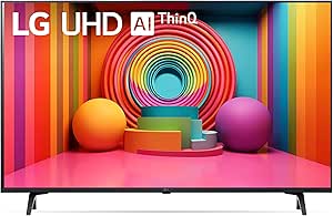 LG 50-Inch UT7570 Series 4K Smart TV - α5 AI Processor 4K, Dynamic Tone Mapping, Alexa Ready, HDR10, HGIG, ALLM, WebOS 24, Wi-Fi, Bluetooth, AI Upscaling, AI Sound, LG Channels (50UT7570PUB, 2024) (Renewed)