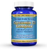 Curcumin C3 Complex with BioPerine Clinically Proven Bioavailability Enhancer Non-GMO 500mg 120 Vegetarian Tumeric Capsules