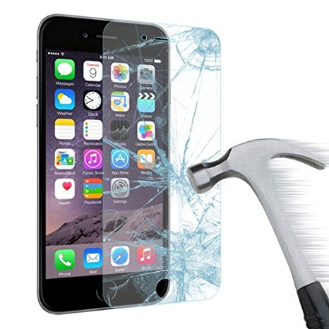 Vergiano iPhone 6/6S Premium Tempered Glass Screen Protector, Apple iPhone 4.7in HD Waterproof Ballistic Glass .2mm - Maximize Protection 99.99% Anti-Glare Clarity; 3D Touchscreen 9H Silicone Hardness