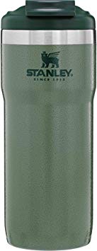Stanley The Legendary Classic Vacuum Twin-Lock Travel Mug .47L Hammertone Green 18/8 Stainless Steel Double-Wall Vacuum Insulation Water Bottle Leakproof Car Cup Compatible Naturally Bpa-Free