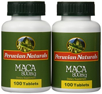 Peruvian Naturals Maca 800mg - 200 Tablets