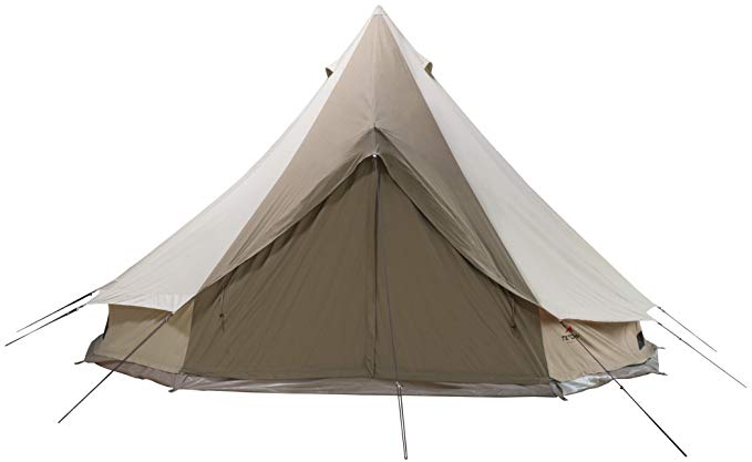 Teton Sports Sierra Canvas Tent; Bell Tent for Camping in All Seasons
