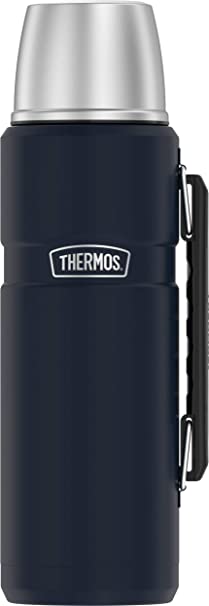 Thermos Stainless King 40 Ounce Beverage Bottle, Matte Blue 1.2L