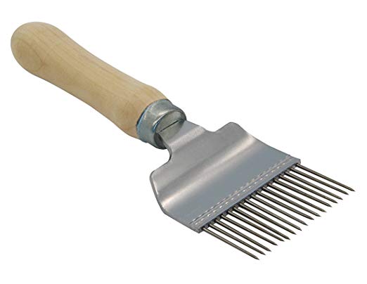 Blisstime Stainless Steel Uncapping Fork Wooden Handle
