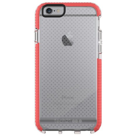 Tech21 Ultra-thin and Lightweight Evo Mesh Sport Case for iPhone 6 Plus/6s Plus - Clear & Orange