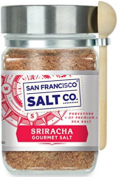 8 Oz. Chef's Jar - Sriracha Salt in a Gourmet Chef Jar - Fire up your taste buds
