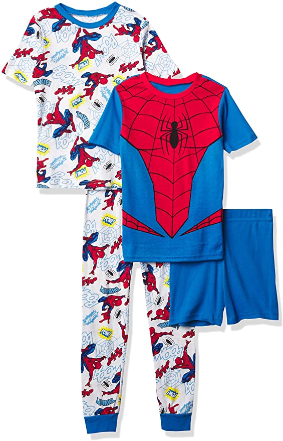 Marvel Boys' Spiderman Snug Fit Cotton Pajamas