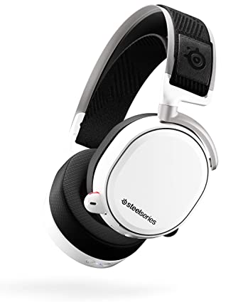 SteelSeries Arctis Pro Wireless Gaming Headset - Lossless High Fidelity Wireless   Bluetooth for PS4 and PC - White (Renewed)