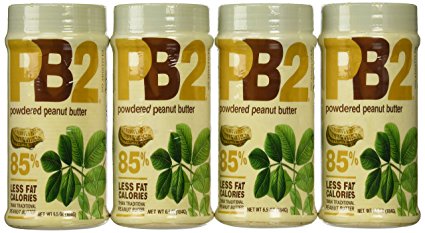 Powdered Peanut Butter - PB2 - 85% Less Fat and Calories - 6.5 Ounces,(Pack of 4)