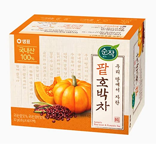RAUM Food 100 percent Natural Organic Tea 0.7g x 40 T Tea bags 티백차 (Red Bean & Pumpkin)