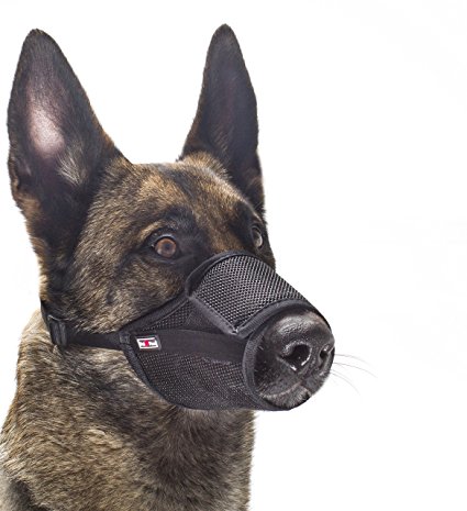 Dog Muzzle Anti Licking Bitting Proboscis Mesh Mask Long nose nasal Mouth Cover for Postoperative Surgical Wound