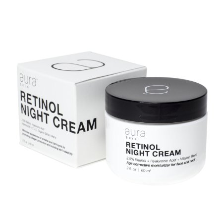 Aura Skin 25 Retinol Night Cream with Hyaluronic Acid