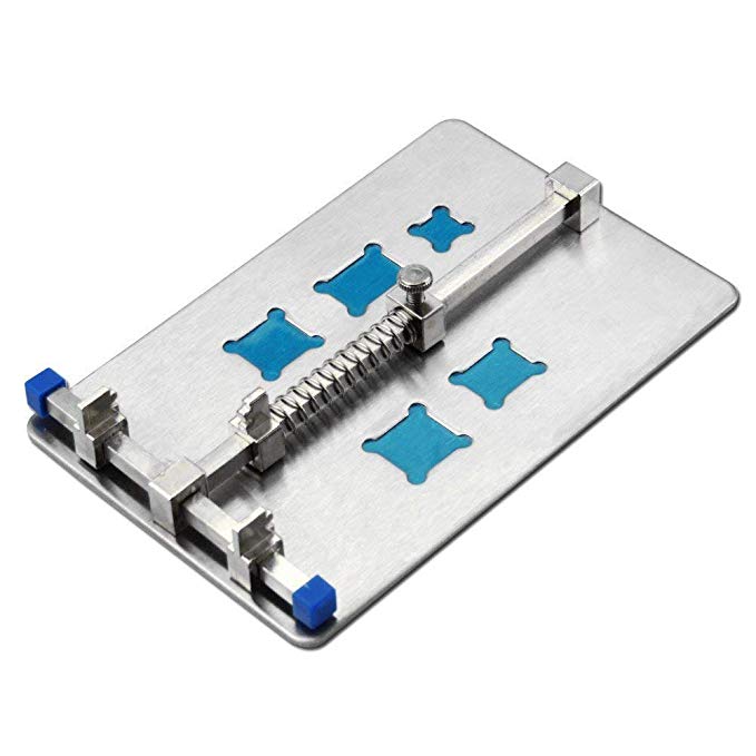 TKDMR Sliver Adjustable Mobile Phone PCB Circuit Board Holder With 5 Kinds Of IC Grooves Repair and Soldering