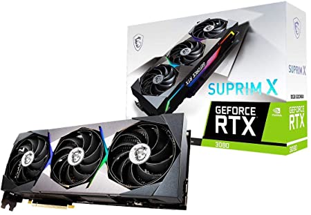 MSI GeForce RTX 3080 SUPRIM X 10G 10GB 320-Bit GDDR6X Video Card