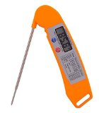 Digital Food Cooking Thermometersuper Fast Meat Thermometer Instant Read with Probe for Kitchen Cooking Grilling BBQ Orange