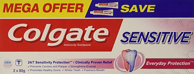 Colgate Sensitive Everyday Protection Anticavity Toothpaste - 160gm (Twin Pack)