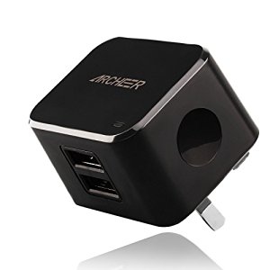 Wall Charger, Archeer 3.4A Home Travel Dual USB Wall Charger Adapter for Apple iPhone 6S / 6S Plus,Samsung S7 / S6 and More