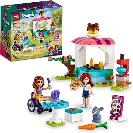 LEGO Friends Pancake Shop 41753 Building Toy Set, Pretend Creative Fun for Boys and Girls Ages 6 , with 2 Mini-Dolls and Accessories, Inspire Imaginative Role Play