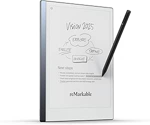 reMarkable 2 Notetaking Tablet, Marker Plus Pen, 10.3” Digital Paper Display, USB-A to C Cable, Wi-Fi, Linux (Renewed)