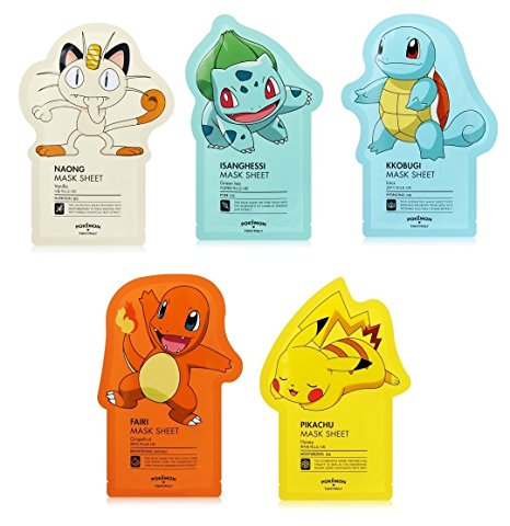 Tonymoly Pokemon Sheet Mask Pack (5 sheets)