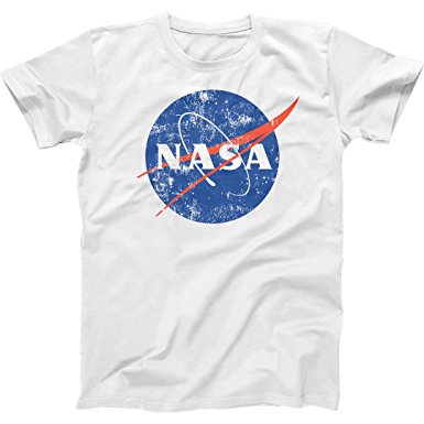 Trunk Candy Mens NASA Space Program Distressed Meatball Premium Cotton T-shirt