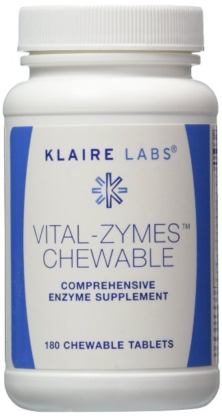 Klaire Labs - Vital-Zymes Chewable - 180 Chewable Tablets