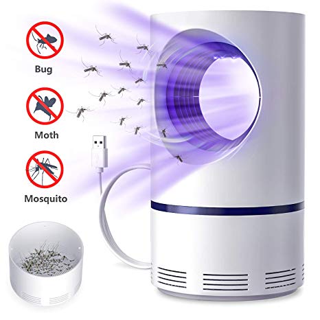 HiGoing Mosquito Killer Lamp, 【Upgraded】USB Portable Mosquito Trap Bug Zapper Insect Killer by Photocatalytic Ultraviolet, with Strong Suction Fan Safe for Indoor&Outdoor