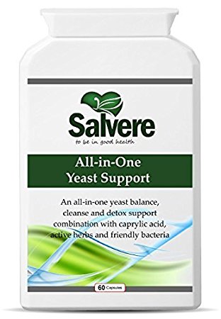 All-in-One Yeast Support, Detox Cleanse to Fight Against Yeast Infection, With Caprylic Acid, Active Herbals & Probiotics, Contains Friendly Bacteria to Aid Digestive Health, Compare Other Brands