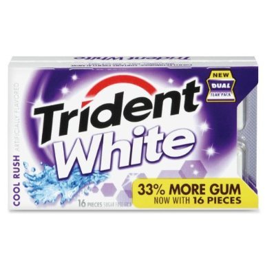 Trident White Cool Rush - 9 Packs of 16 Pieces