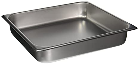 Winco 2/3 Size Pan, 2 1/2-Inch,Stainless Steel,Medium