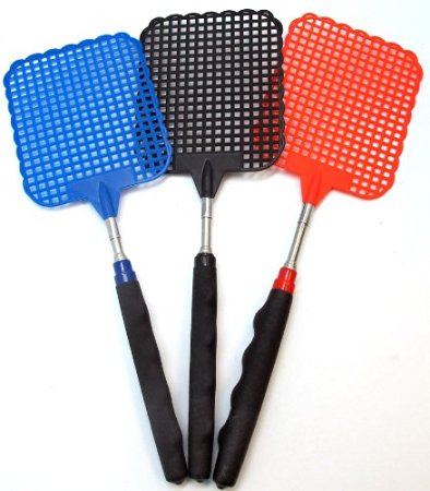 IIT 90342 Telescoping Fly Swatter - Assorted Colors