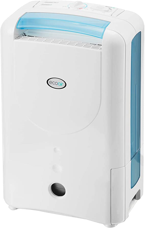 EcoAir | DD1 Simple Blue | Rotary Control | 7 Litre/Day | Quiet 34dBA | Anti Bacteria Silver Filter | Laundry Mode | Light Weight 6Kg | Desiccant Dehumidifier | 2 Year Warranty